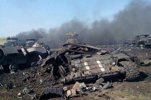 АТО: Украинские военные подбили танк вблизи Песков