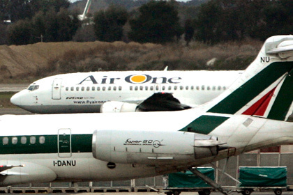 Итальянские власти отозвали у Air One разрешение на полеты в Россию