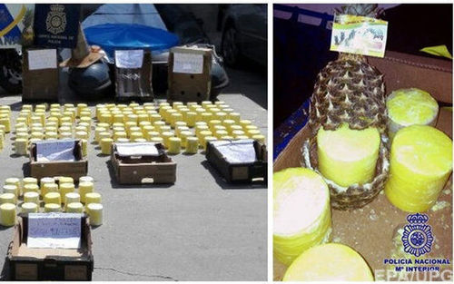 Полиция Испании нашла  в ананасах 200 килограммов кокаина