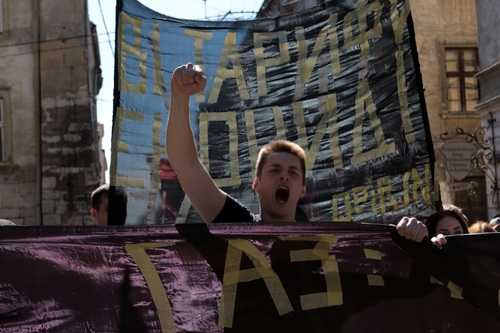У Львові пройшов соціальний марш протесту