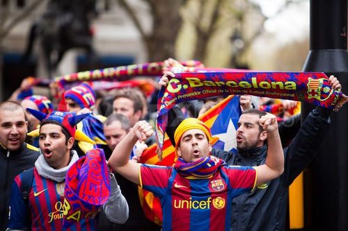 Барселона осталась недовольна приемом своих фанатов в Берлине и подала жалобу в UEFA