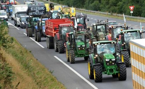 Протесты фермеров во Франции: улицы блокированы навозом и сеном
