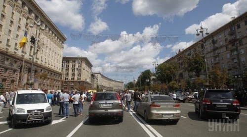 У Києві власники автокав'ярень провели акцію протесту