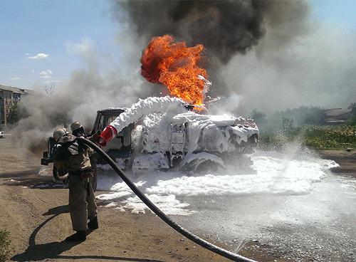 Под Николаевом на АЗС горели три грузовые бензовоза