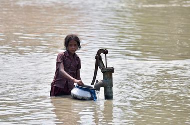 В Индии мощное наводнение 