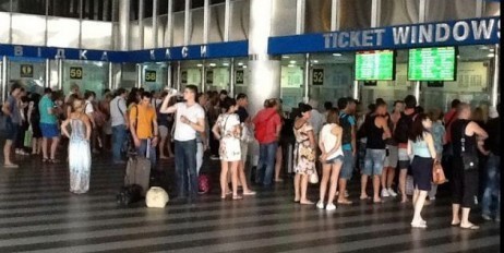 Система продажи железнодорожных билетов "Укрзализныци" остановилась