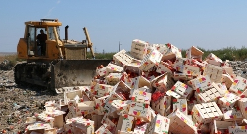 В оккупированном Крыму уничтожили 4 тонны литовских фруктов