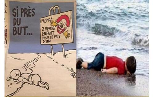 Вы все еще Шарли? Карикатуры на утонувшего мальчика настроили весь мир против скандального Charlie Hebdo