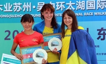 Українка Людмила Оляновська здобула перемогу на двох етапах зі спортивної ходьби у Китаї