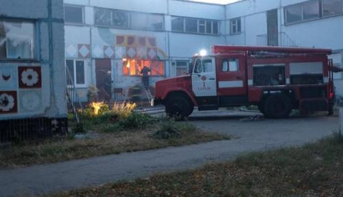 В Харькове горел заброшенный садик
