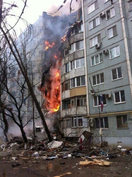 После взрыва в Волгограде обрушилось 36 квартир