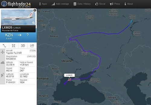 Российский военный самолет вторгся в воздушное пространство Украины