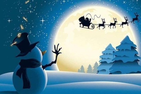 Санта-Клаус отправился в свое рождественское путешествие