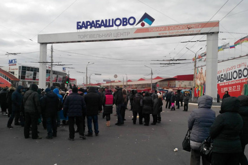 На рынке "Барабашово" в Харькове бунтовали предприниматели