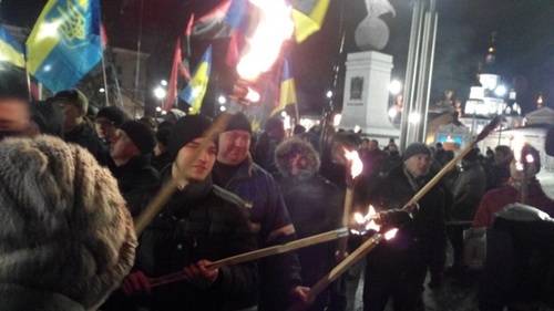 Факельное шествие в Харькове
