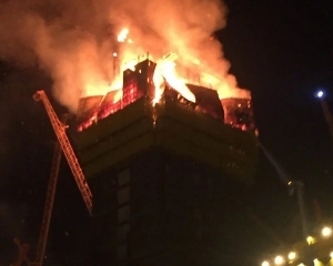 В Астане горел 88-этажный бизнес-центр 