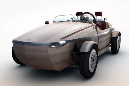 Тойота создала автомобиль из дерева