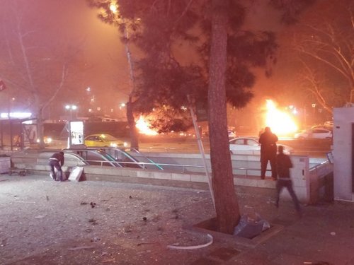 В центре Анкары прогремел взрыв