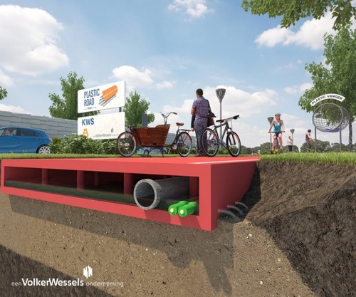Голландцы начинают строить «вечные» пластиковые дороги 