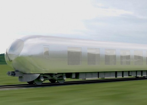 Удивительный поезд-невидимка сливается с окружающей средой