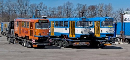 В Харьков приехали "новые" трамваи