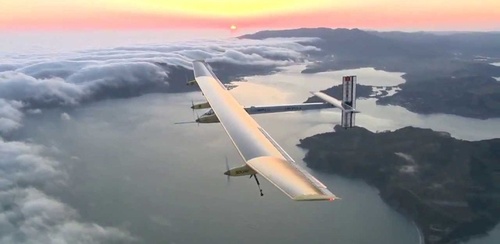 Самолет на солнечных батареях перелетел через Тихий океан