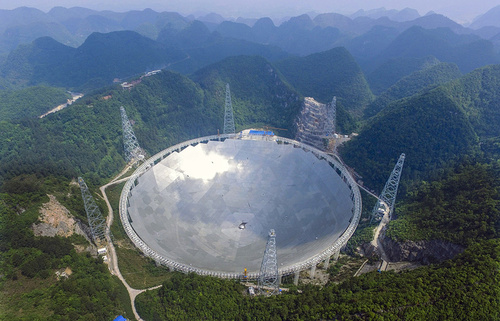  В Китае построен самый большой в мире радиотелескоп 
