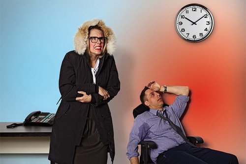 Какая температура в офисе оптимальная для здоровья мужчин и женщин