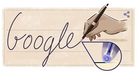 Google посвятил дудл изобретателю шариковой ручки венгенскому журналисту Ласло Биро