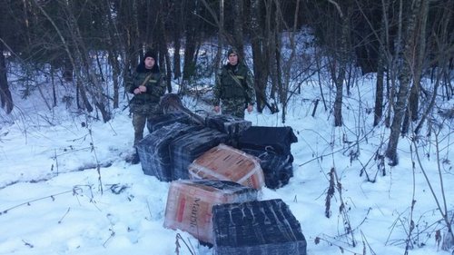 На границе с Румынией пограничники обнаружили 30 ящиков контрабандных сигарет