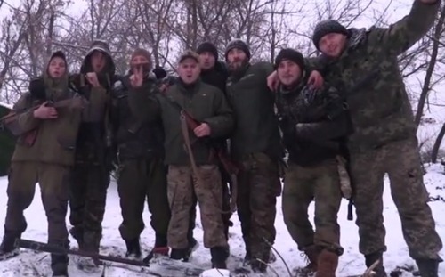 Трогательное поздравление украинских бойцов на Донбассе с праздниками (видео)
