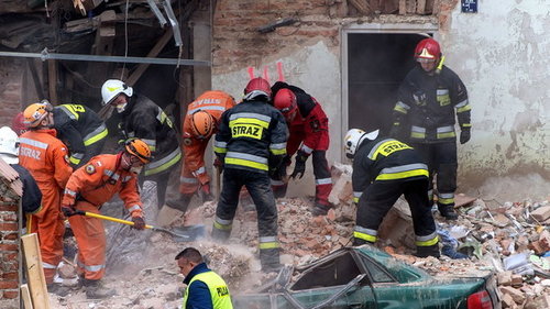 В Польше рухнул многоквартирный дом, есть жертвы