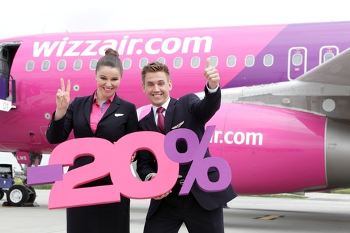 Wizz Air сделал скидку 20% на авиабилеты из Украины в честь безвиза  