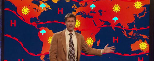 Брэд Питт провел прогноз погоды, чтобы рассказать Трампу о глобальном потеплении