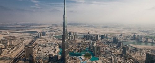 Вид на Дубай с самого высокого здания в мире