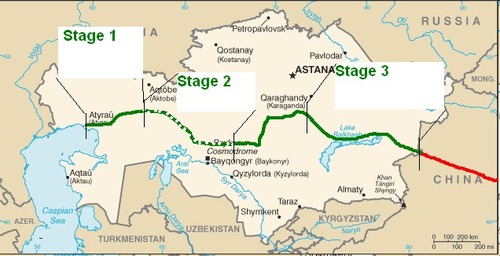 Казахстан начинает поставки газа в Китай