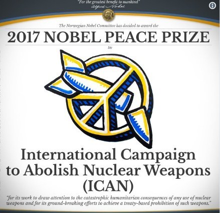 Нобелевскую премию мира вручили компании ICAN