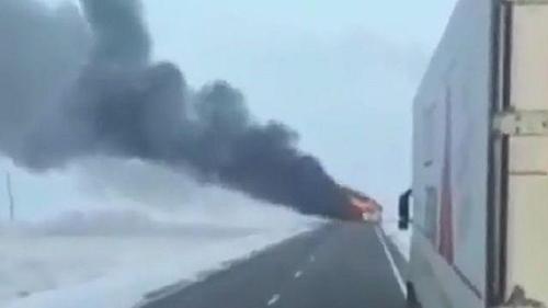 В Казахстане 52 человека заживо сгорели в автобусе