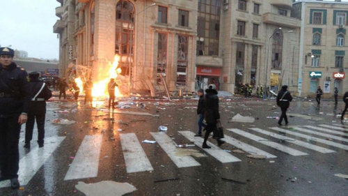 Взрыв в центре Баку