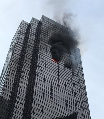 Пожар в Trump Tower