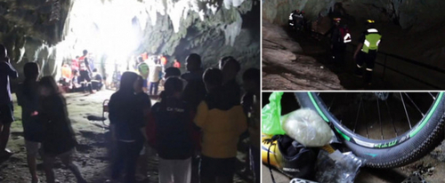 В пещерах Таиланда исчезла футбольная команда