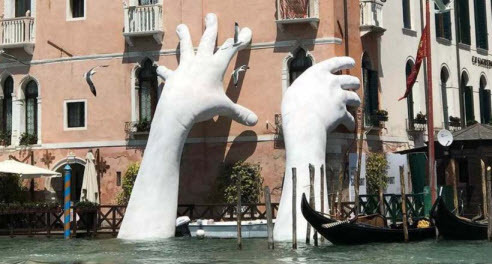 Венеция будет напоминать о глобальном потеплении