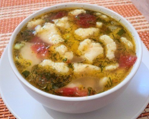 Мамины секреты «Суп с картофельными клецками»