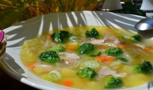Мамины секреты «Куриный суп с брокколи »