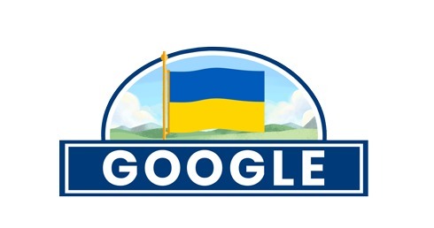 Google поздравил украинцев с праздником Дня Независимости