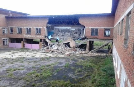 В Иркутской области во время занятий развалилась школа