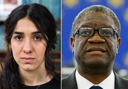 Нобелевскую премию мира получили гинеколог из Конго и бывшая секс-рабыня из Ирака