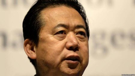 Задержанный в Китае глава Интерпола прислал заявление об отставке
