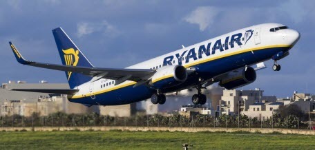 Авиакомпания "Ryanair" намерена в 2019 году запустить новые рейсы из Украины по пяти направлениям