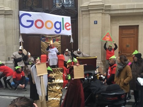 Парижский офис Google «ограбили» «Робин Гуды»
